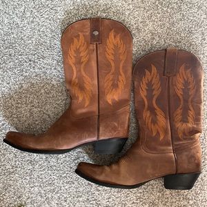 Leather Harley-Davidson Cowboy Boots